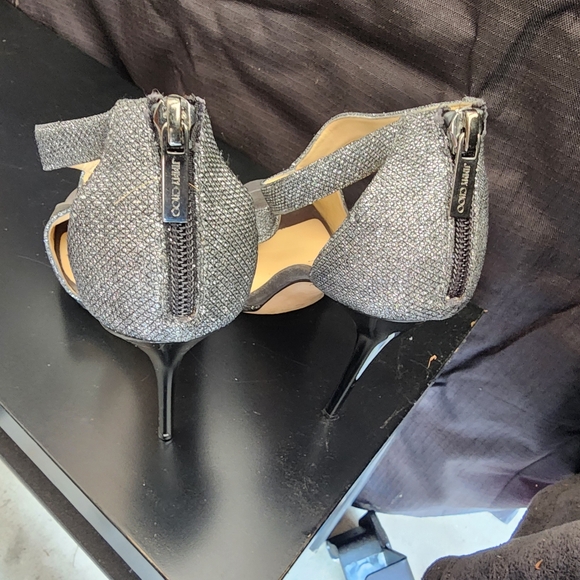 Jimmy Choo Stiletto Heels, Gray & Black, Sparkling, 5" heel, Size 30 (8.5 US) - Picture 6 of 13